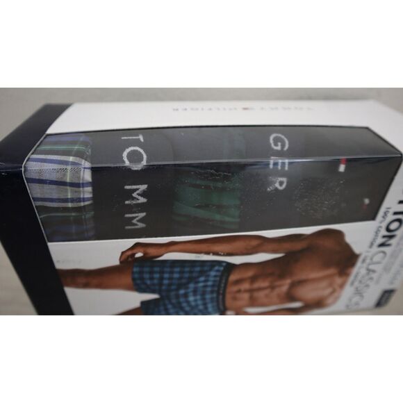 Tommy Hilfiger Men's Sz L Multi Plaid 3-Pk Slim Fit Cotton Classics Woven Boxers - Picture 6 of 6